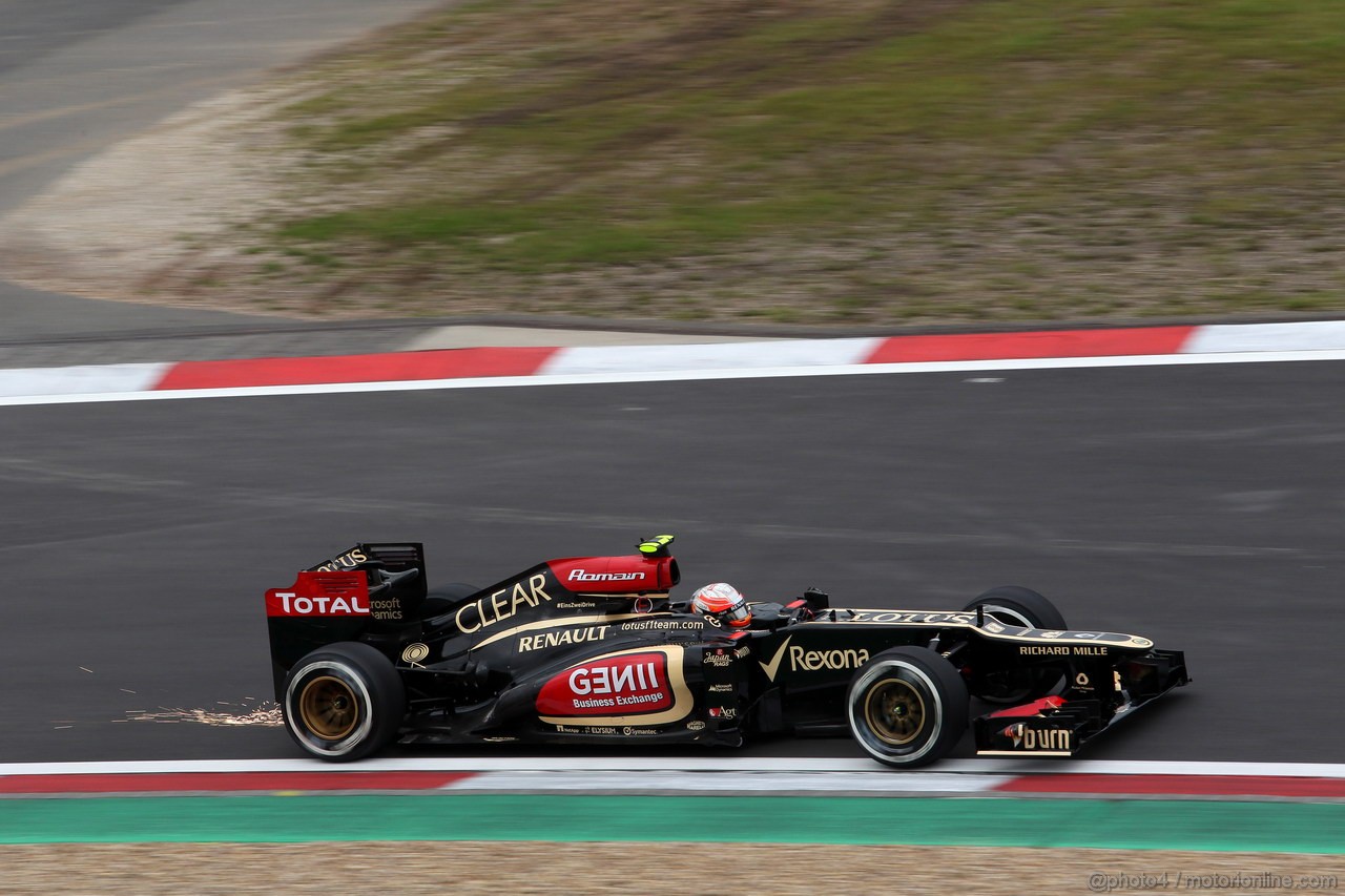 GP GERMANIA, 05.07.2013- Prove Libere 1, Romain Grosjean (FRA) Lotus F1 Team E21