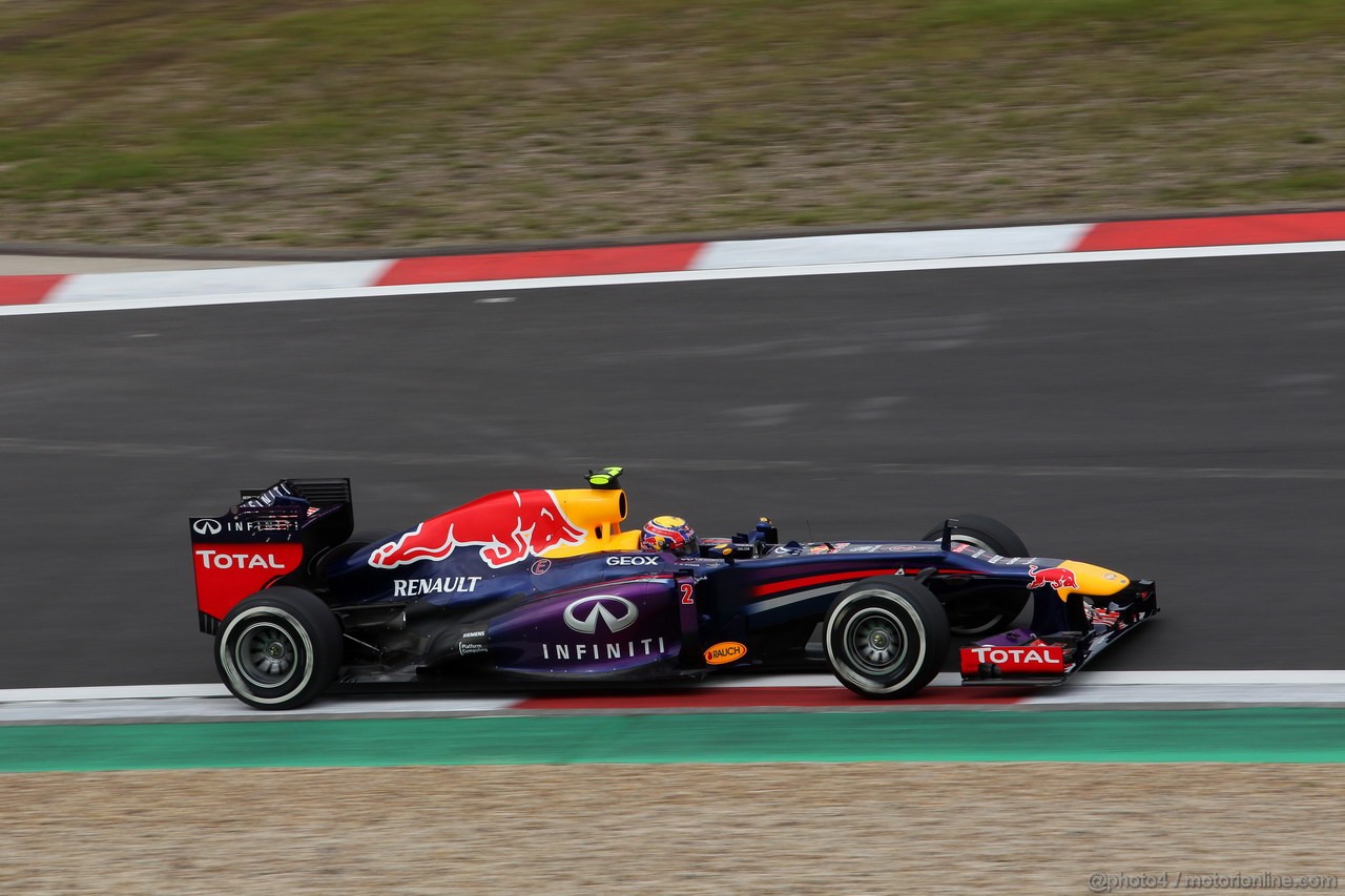GP GERMANIA, 05.07.2013- Prove Libere 1, Mark Webber (AUS) Red Bull Racing RB9 
