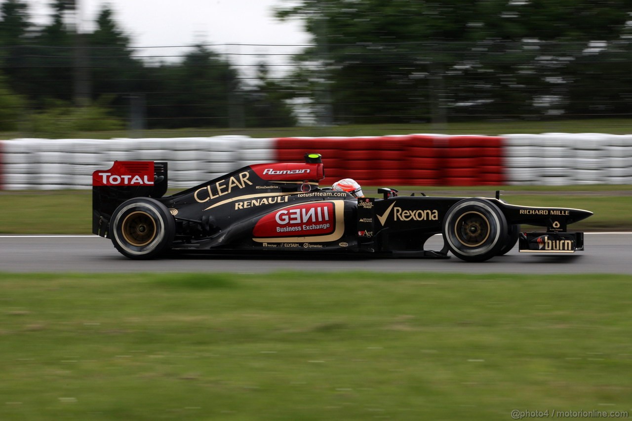GP GERMANIA, 05.07.2013- Prove Libere 1, Romain Grosjean (FRA) Lotus F1 Team E21 