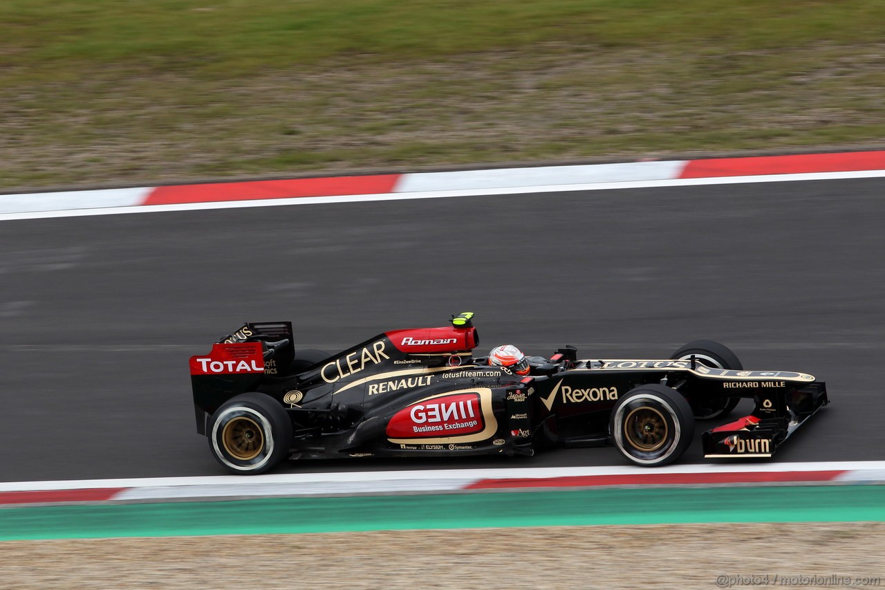 GP GERMANIA, 05.07.2013- Prove Libere 1, Romain Grosjean (FRA) Lotus F1 Team E21 