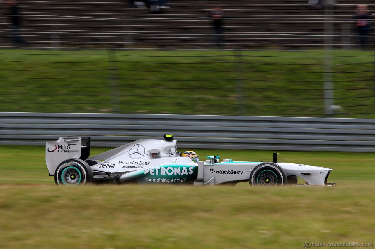 GP GERMANIA, 05.07.2013- Prove Libere 1, Lewis Hamilton (GBR) Mercedes AMG F1 W04 
