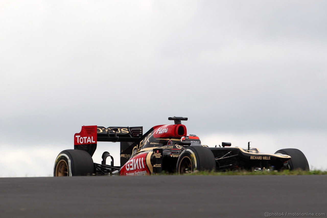 GP GERMANIA, 05.07.2013- Prove Libere 1, Kimi Raikkonen (FIN) Lotus F1 Team E21 