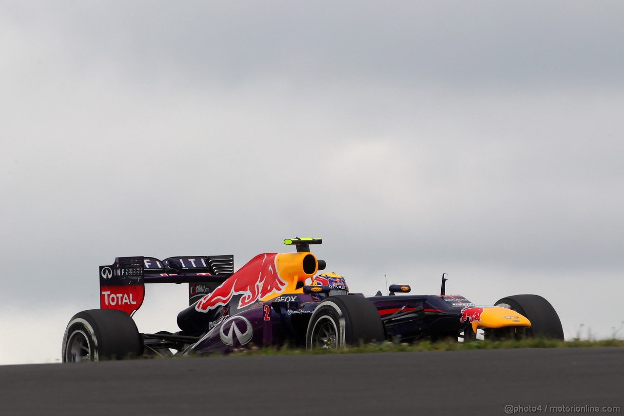 GP GERMANIA, 05.07.2013- Prove Libere 1, Mark Webber (AUS) Red Bull Racing RB9 