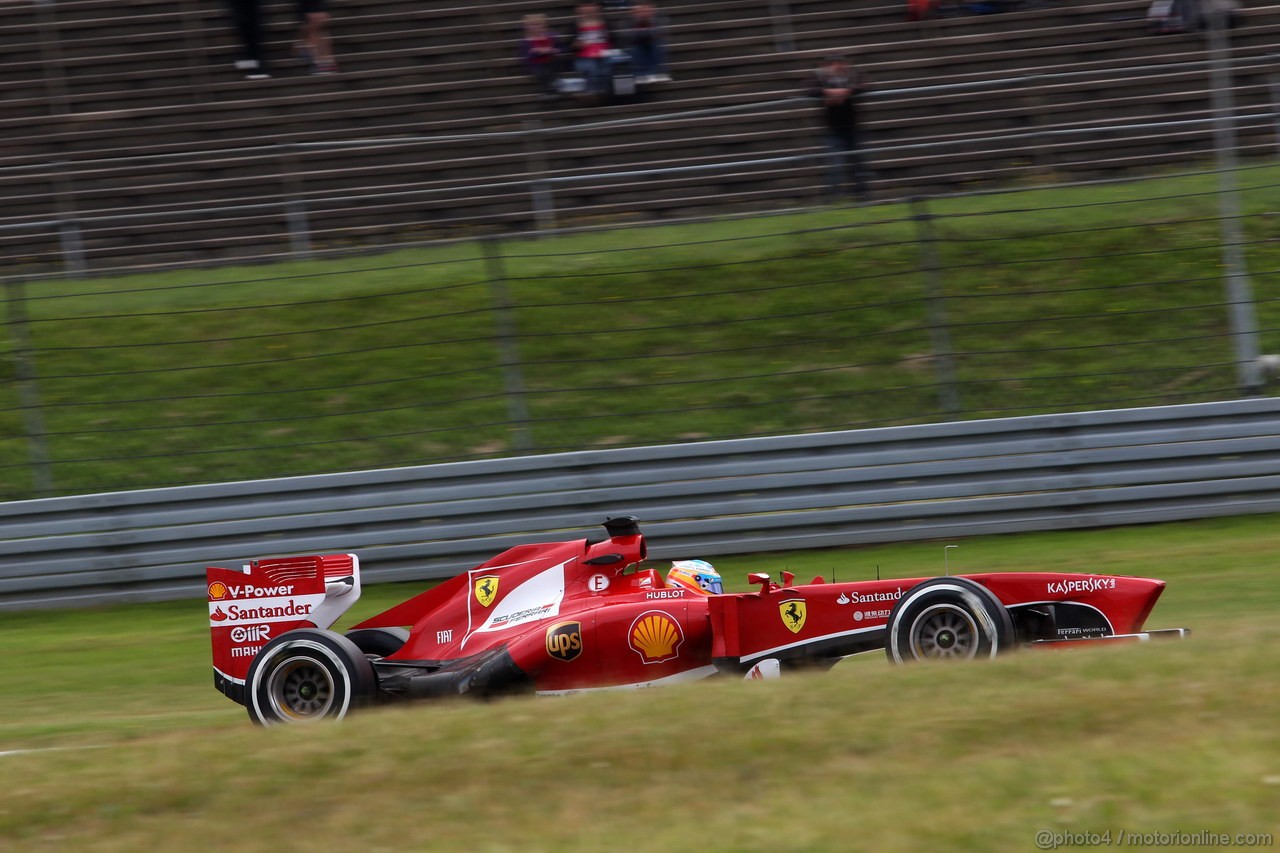 GP GERMANIA, 05.07.2013- Prove Libere 1, Fernando Alonso (ESP) Ferrari F138 