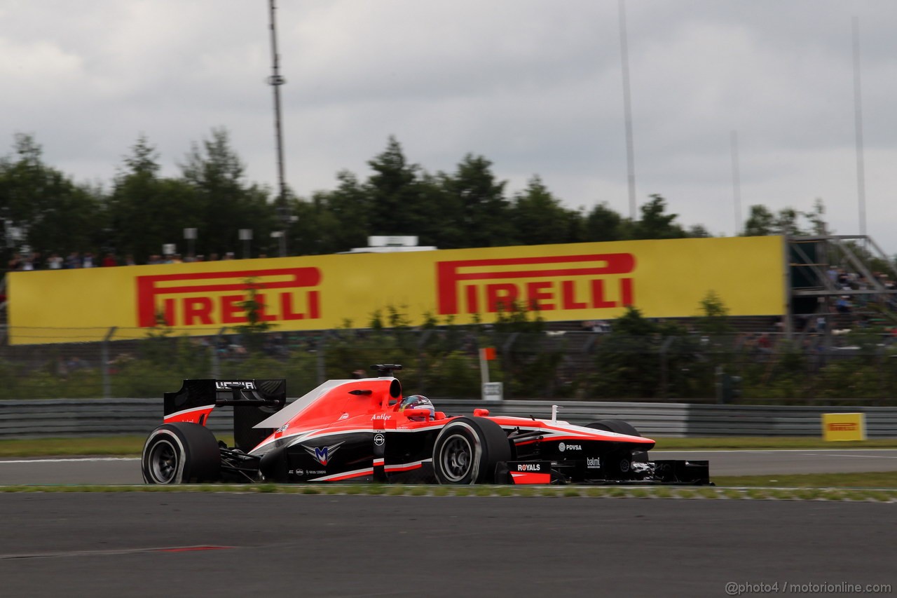 GP GERMANIA, 05.07.2013- Prove Libere 1, Rodolfo Gonzalez (VEN) Test Driver Marussia F1 Team MR02 