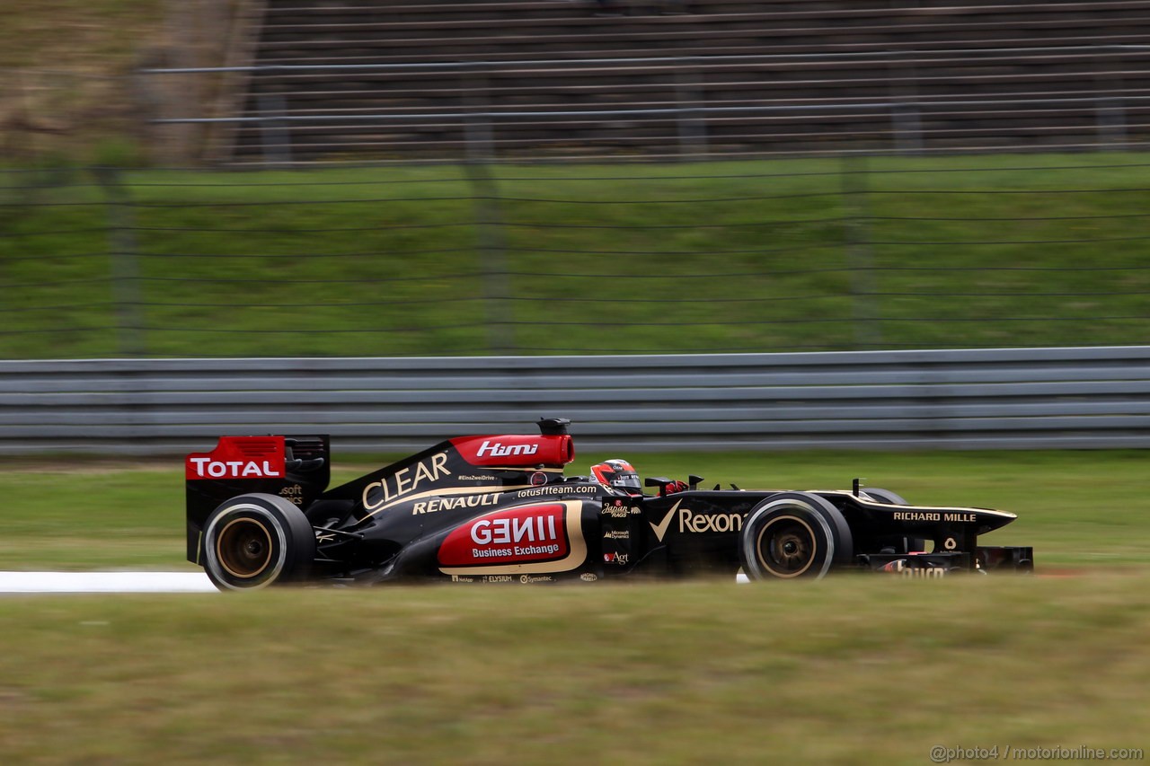GP GERMANIA, 05.07.2013- Prove Libere 1, Kimi Raikkonen (FIN) Lotus F1 Team E21 