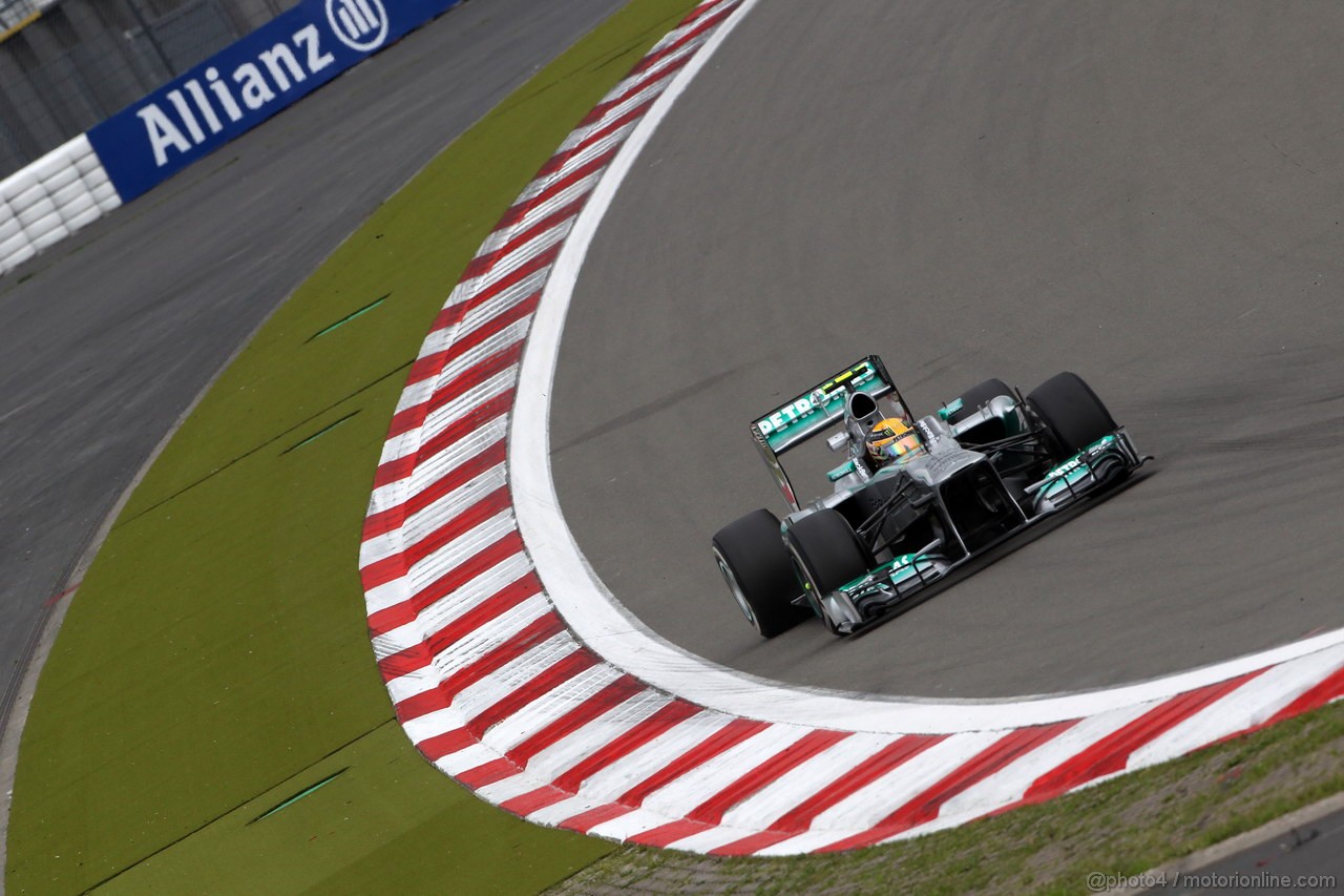 GP GERMANIA, 05.07.2013- Prove Libere 1, Lewis Hamilton (GBR) Mercedes AMG F1 W04 