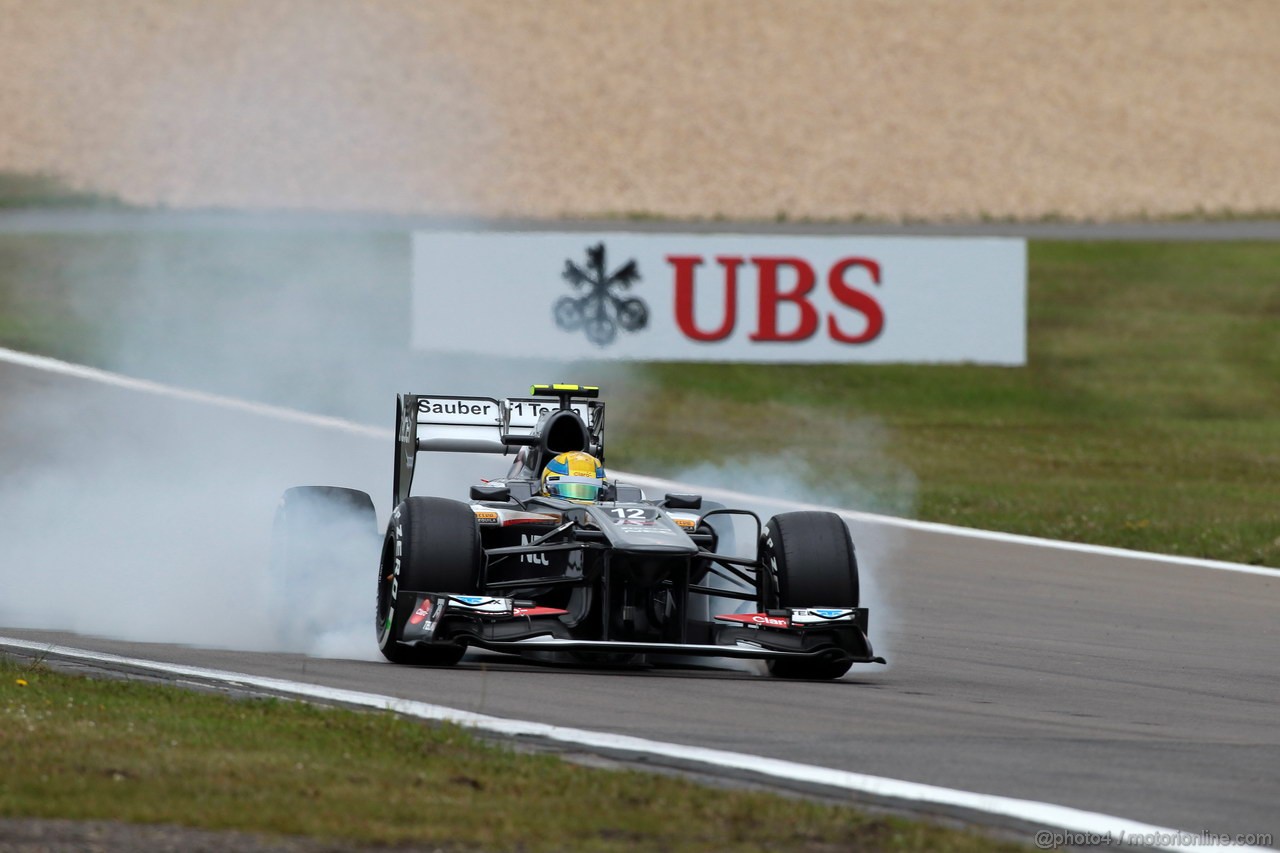 GP GERMANIA, 05.07.2013- Prove Libere 1, Esteban Gutierrez (MEX), Sauber F1 Team C32 