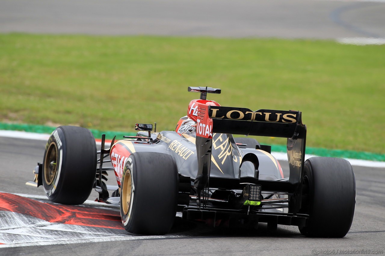 GP GERMANIA, 05.07.2013- Prove Libere 1, Kimi Raikkonen (FIN) Lotus F1 Team E21 