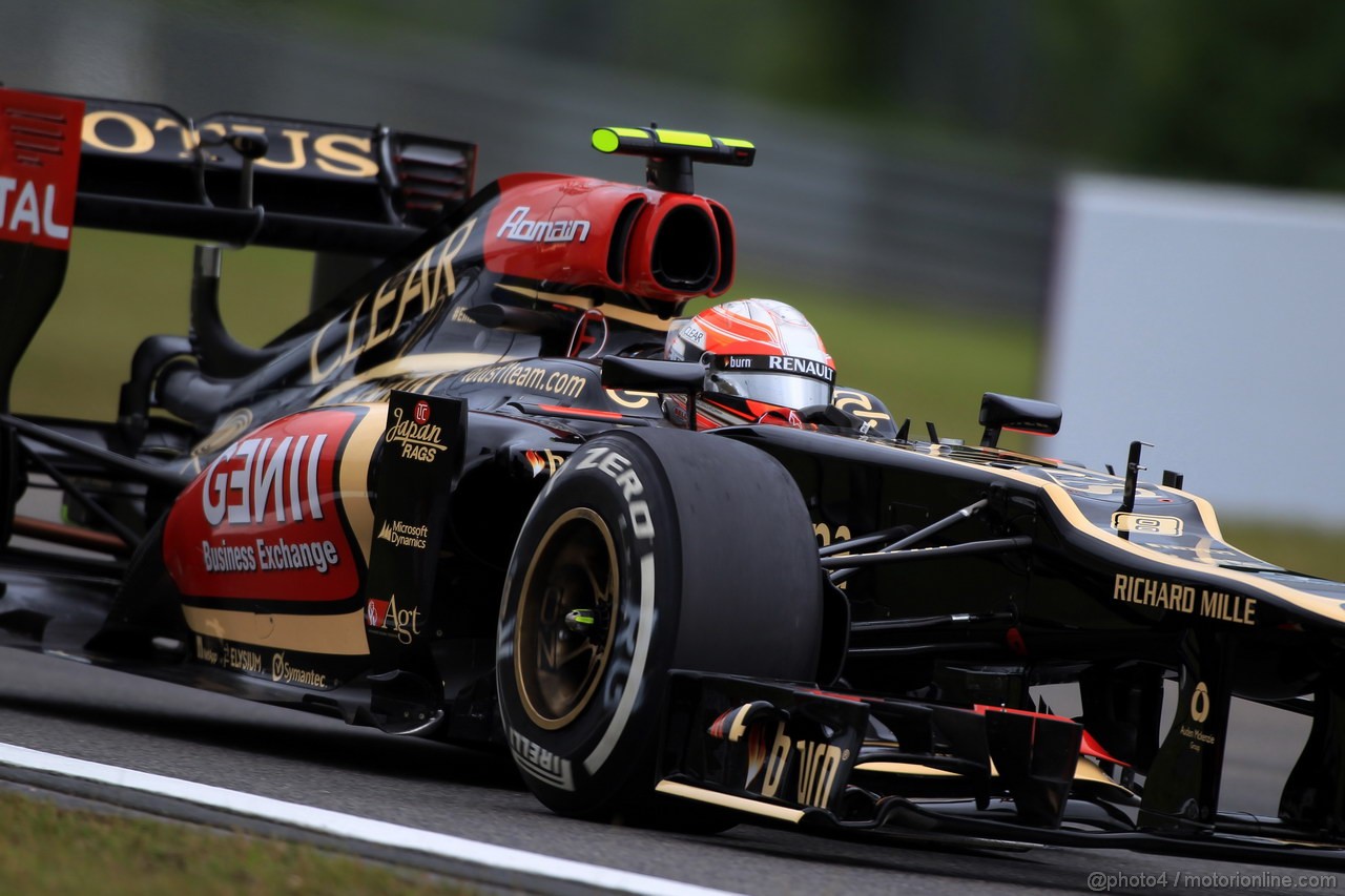 GP GERMANIA, 05.07.2013- Prove Libere 1, Romain Grosjean (FRA) Lotus F1 Team E21