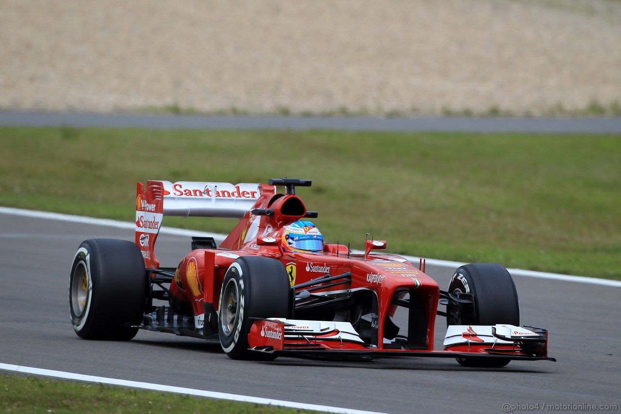 GP GERMANIA, 05.07.2013- Prove Libere 1, Fernando Alonso (ESP) Ferrari F138 