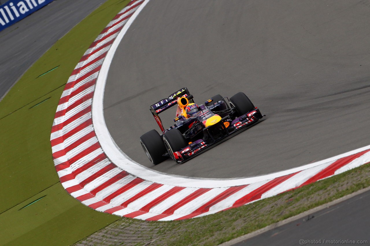 GP GERMANIA, 05.07.2013- Prove Libere 1, Mark Webber (AUS) Red Bull Racing RB9 