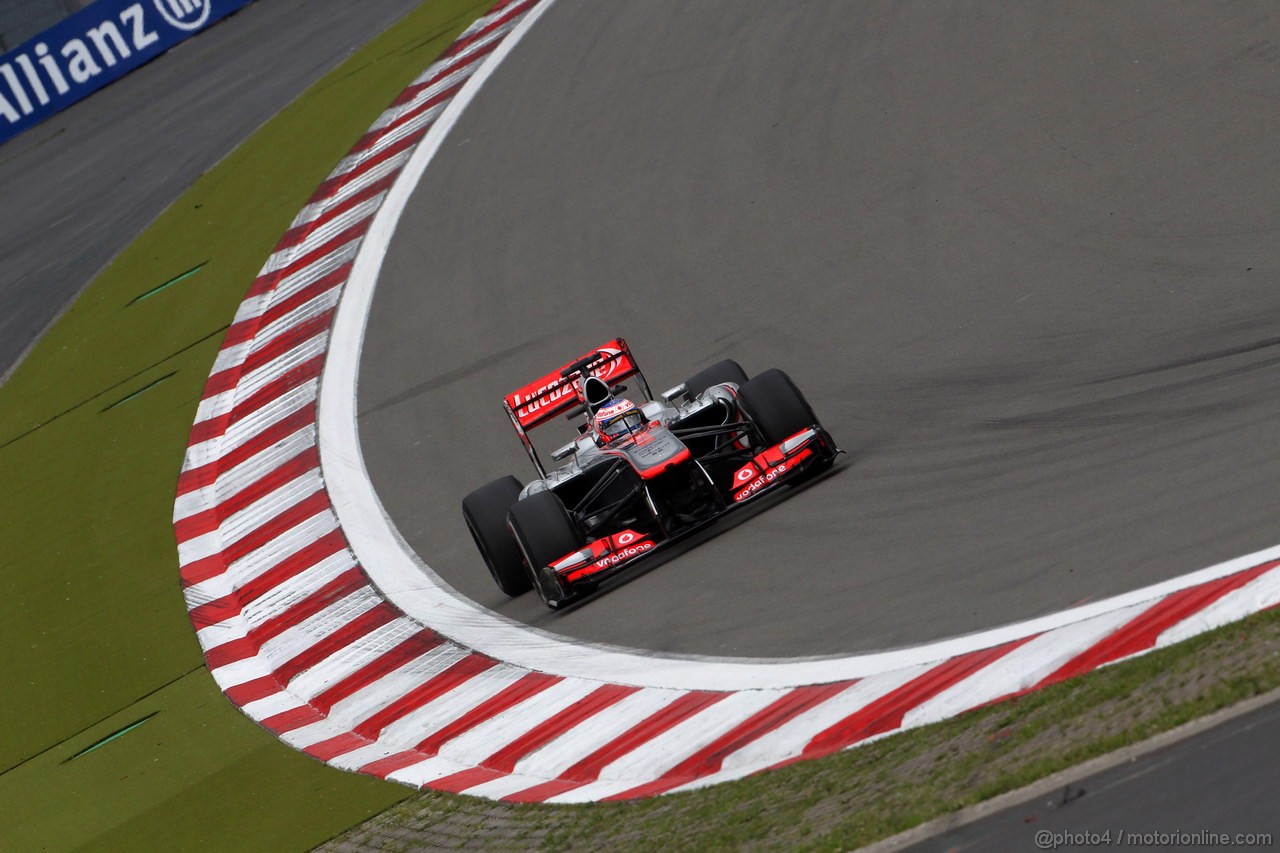 GP GERMANIA, 05.07.2013- Prove Libere 1, Jenson Button (GBR) McLaren Mercedes MP4-28 