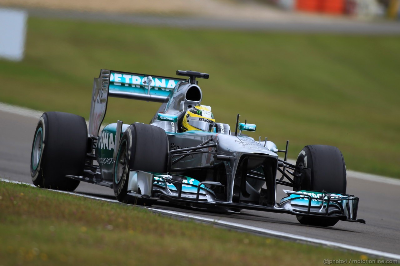 GP GERMANIA, 05.07.2013- Prove Libere 1, Nico Rosberg (GER) Mercedes AMG F1 W04 