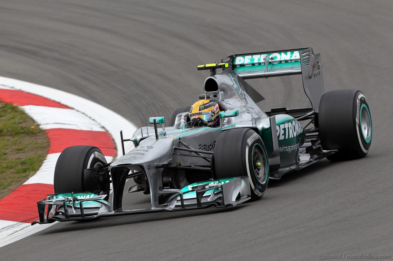 GP GERMANIA, 05.07.2013- Prove Libere 2, Lewis Hamilton (GBR) Mercedes AMG F1 W04 