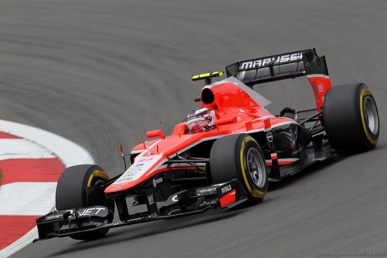 GP GERMANIA, 05.07.2013- Prove Libere 2, Max Chilton (GBR), Marussia F1 Team MR02 