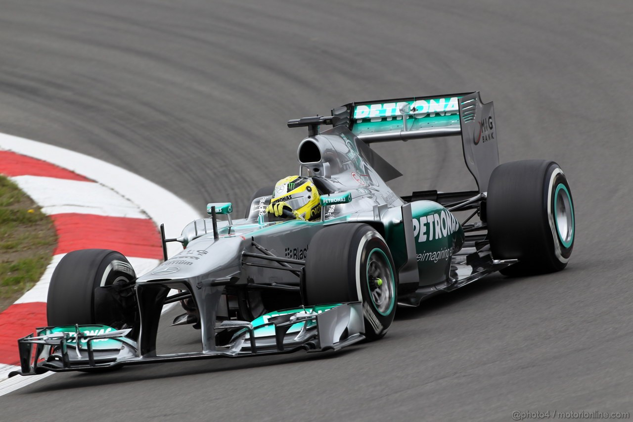 GP GERMANIA, 05.07.2013- Prove Libere 2, Nico Rosberg (GER) Mercedes AMG F1 W04 