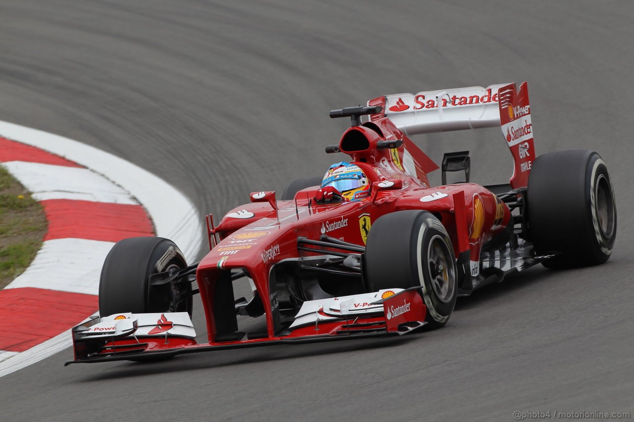GP GERMANIA, 05.07.2013- Prove Libere 2, Fernando Alonso (ESP) Ferrari F138 