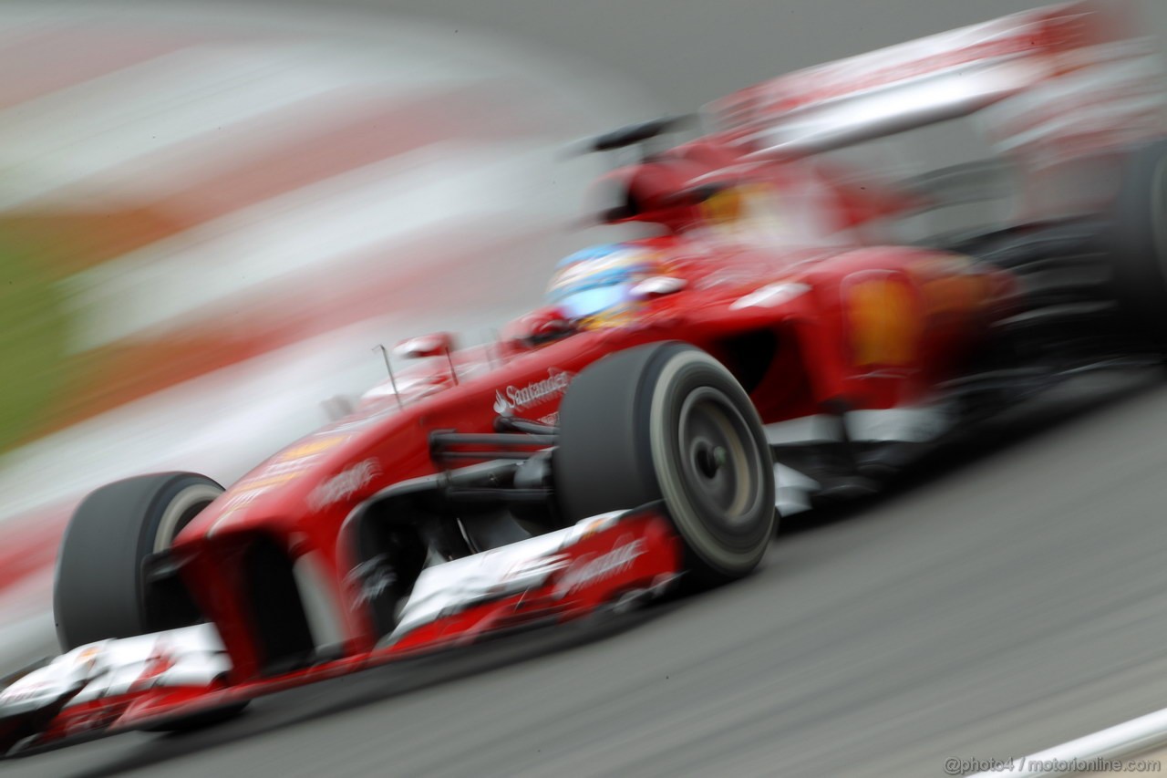 GP GERMANIA, 05.07.2013- Prove Libere 2, Fernando Alonso (ESP) Ferrari F138 