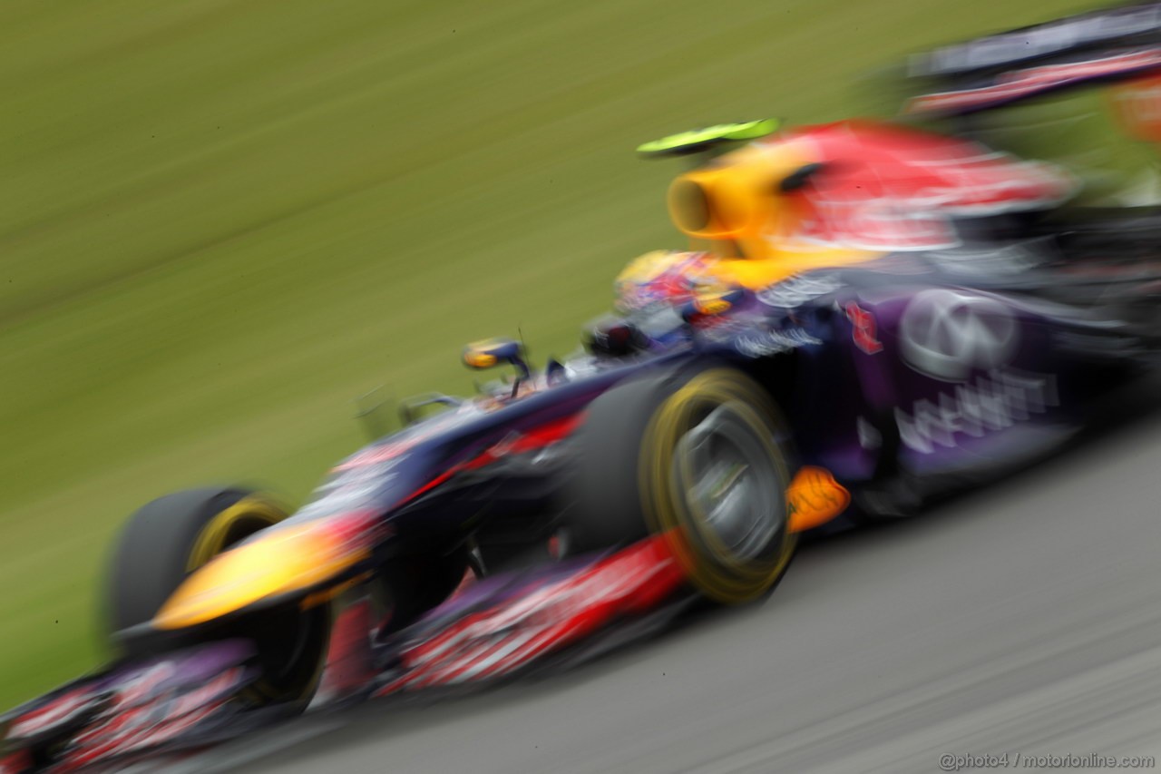 GP GERMANIA, 05.07.2013- Prove Libere 2, Mark Webber (AUS) Red Bull Racing RB9 