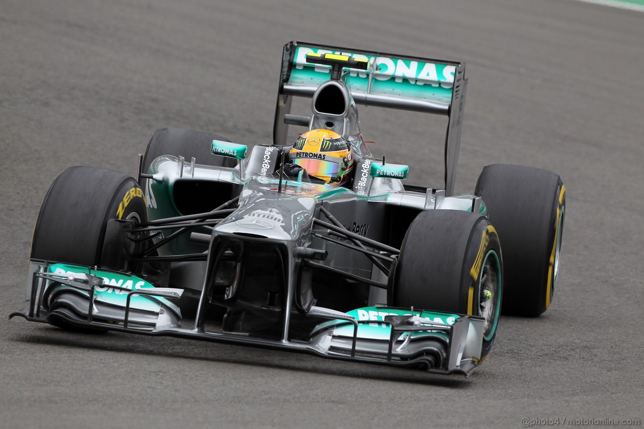 GP GERMANIA, 05.07.2013- Prove Libere 2, Lewis Hamilton (GBR) Mercedes AMG F1 W04 
