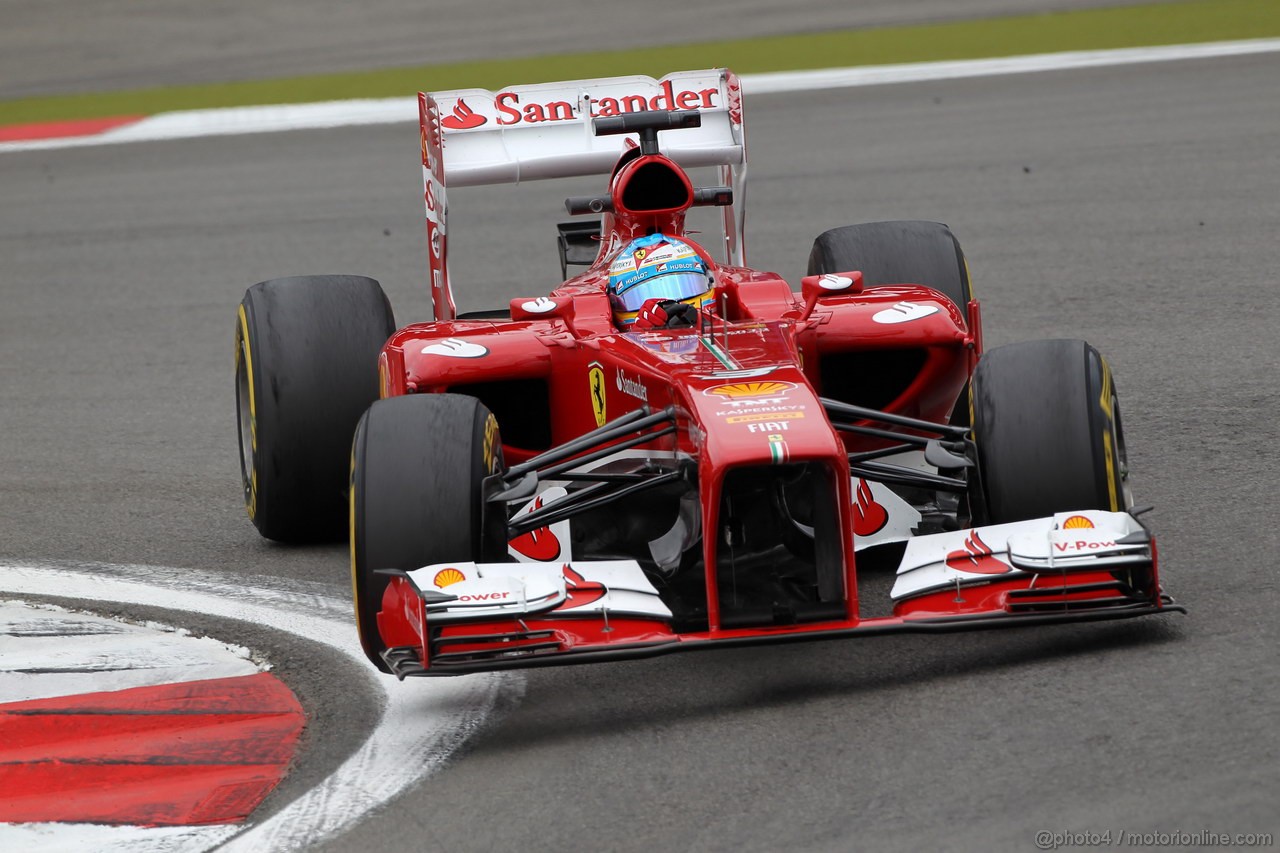 GP GERMANIA, 05.07.2013- Prove Libere 2, Fernando Alonso (ESP) Ferrari F138 