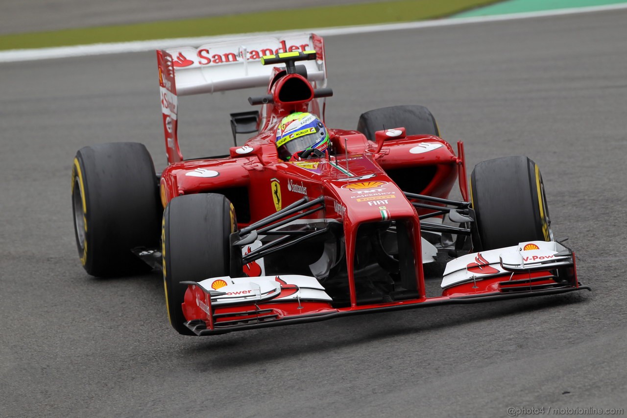 GP GERMANIA, 05.07.2013- Prove Libere 2, Felipe Massa (BRA) Ferrari F138 