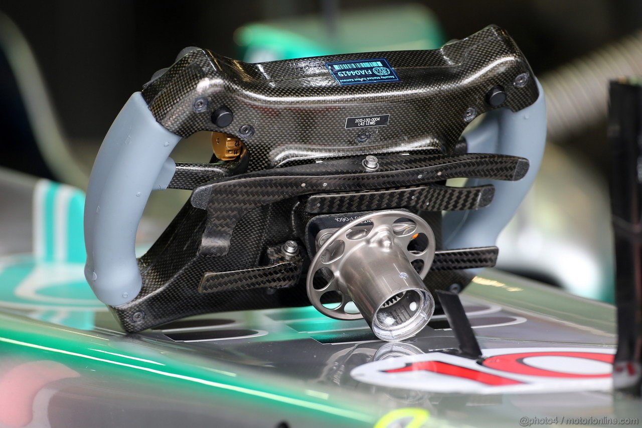 GP GERMANIA, 05.07.2013- Prove Libere 2, Nico Rosberg (GER) Mercedes AMG F1 W04, Steering wheel 
