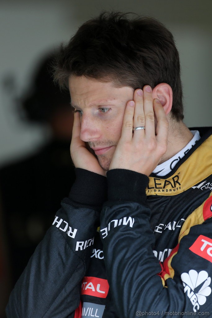 GP GERMANIA, 05.07.2013- Prove Libere 2, Romain Grosjean (FRA) Lotus F1 Team E21 