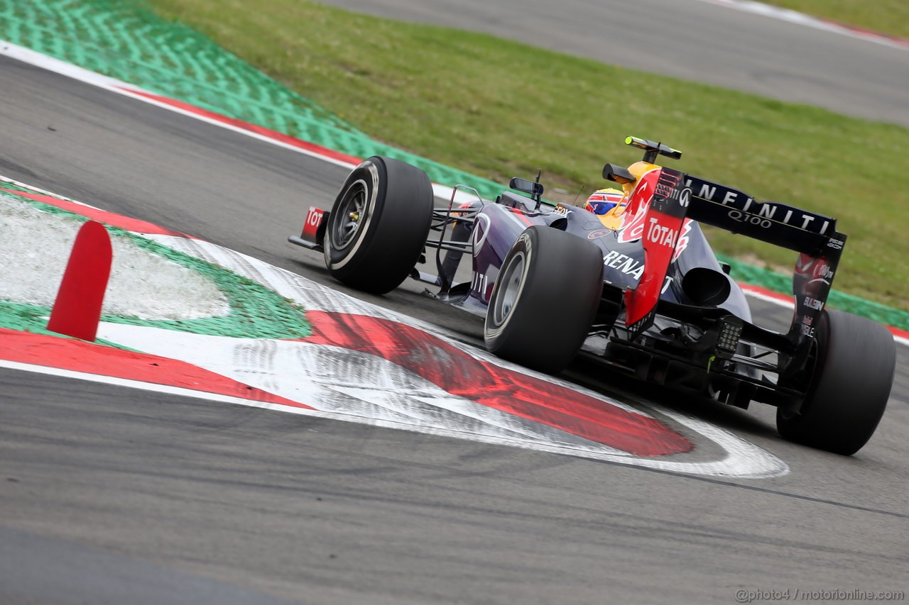 GP GERMANIA, 05.07.2013- Prove Libere 2, Mark Webber (AUS) Red Bull Racing RB9 