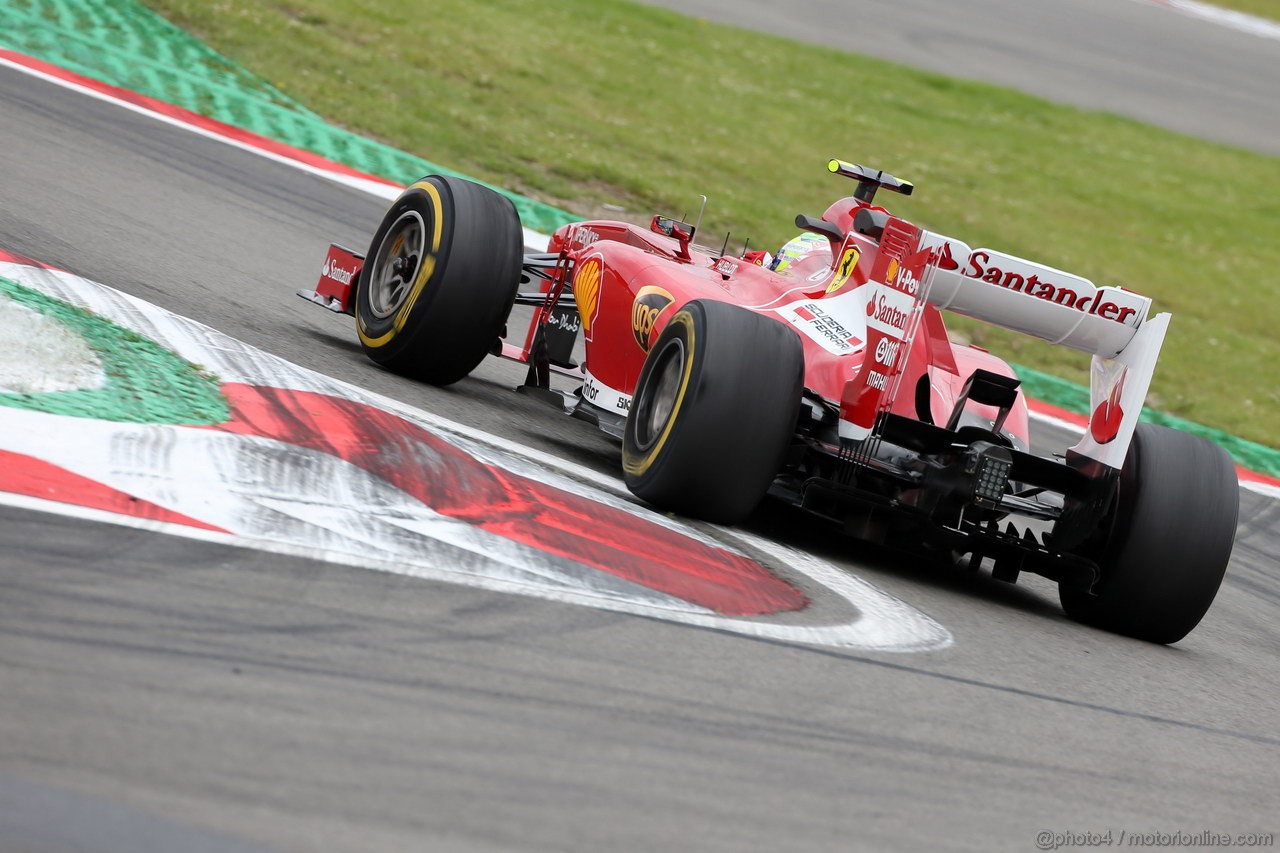 GP GERMANIA, 05.07.2013- Prove Libere 2, Felipe Massa (BRA) Ferrari F138 