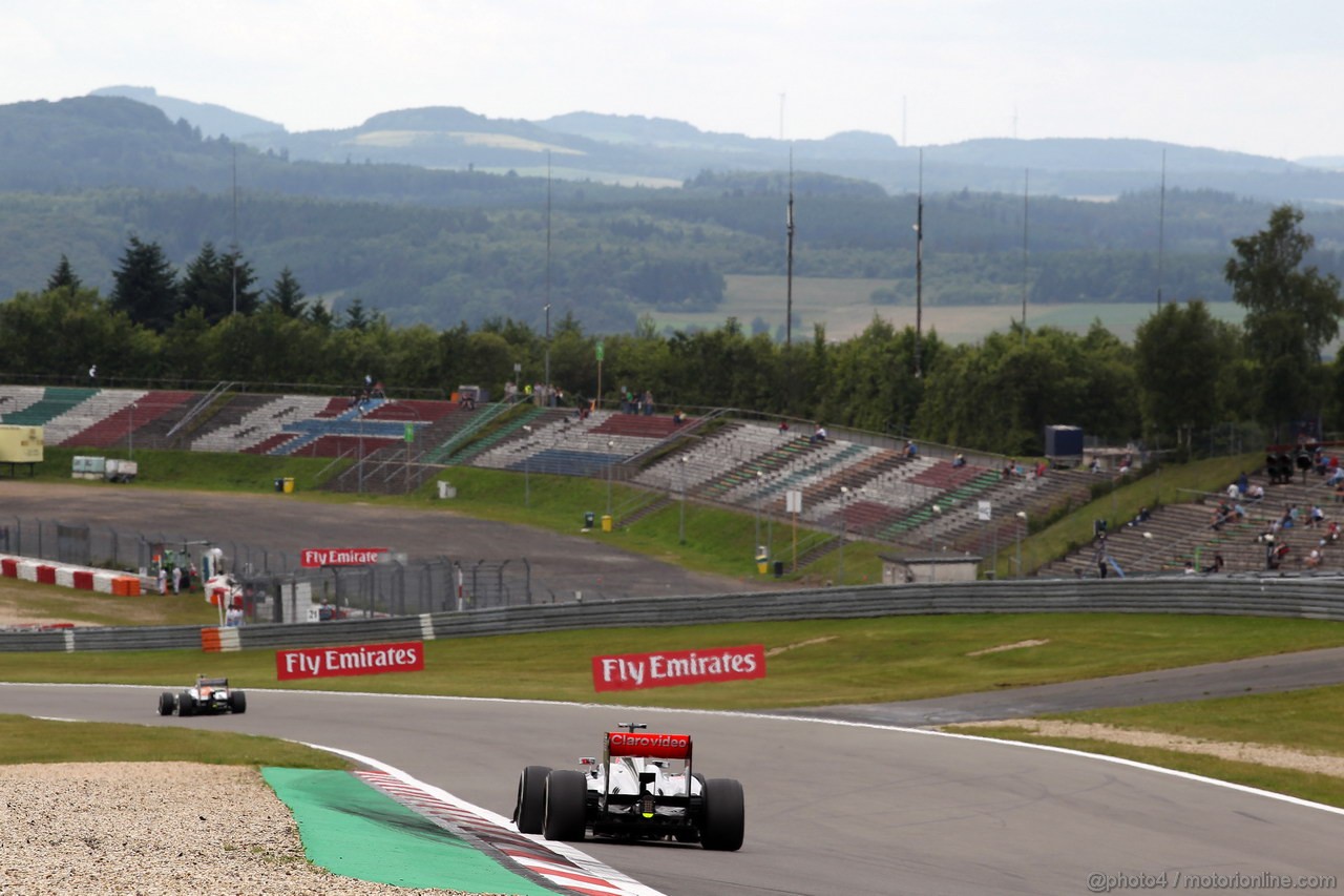 GP GERMANIA, 05.07.2013- Prove Libere 2, Jenson Button (GBR) McLaren Mercedes MP4-28 