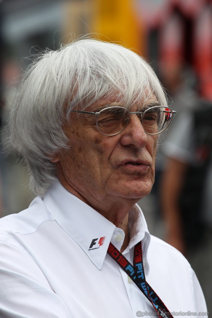 GP GERMANIA, 05.07.2013- Prove Libere 2, Bernie Ecclestone (GBR), President e CEO of Formula One Management  