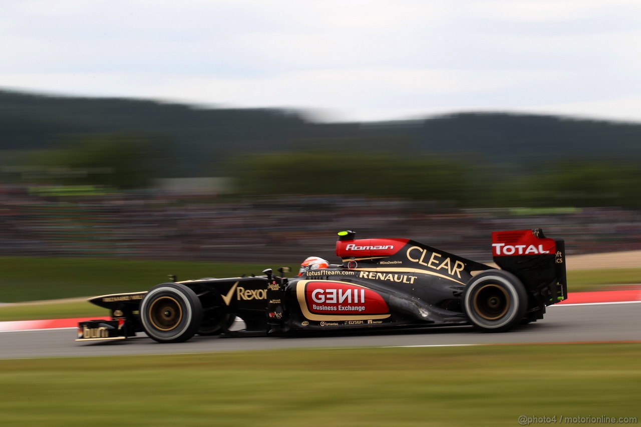 GP GERMANIA, 05.07.2013- Prove Libere 2, Romain Grosjean (FRA) Lotus F1 Team E21 