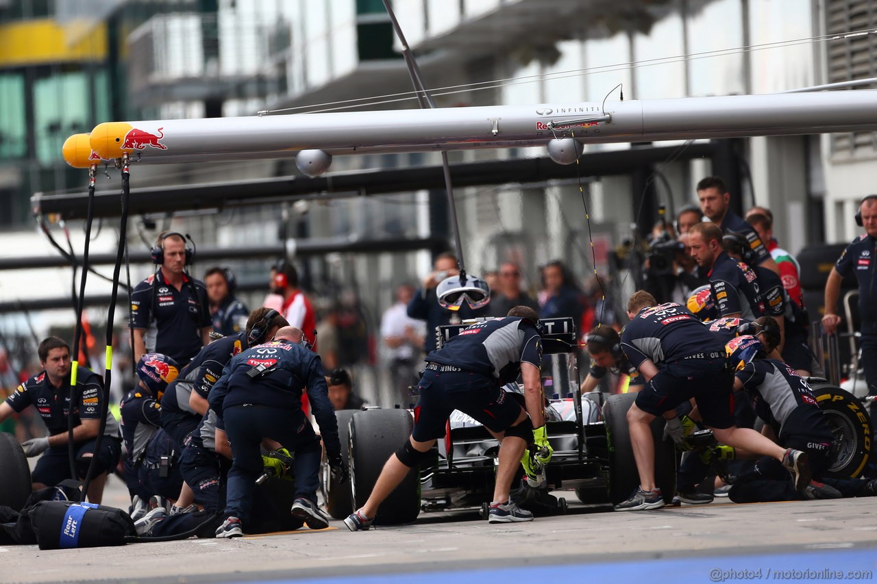 GP GERMANIA, 05.07.2013- Prove Libere 2, Mark Webber (AUS) Red Bull Racing RB9 