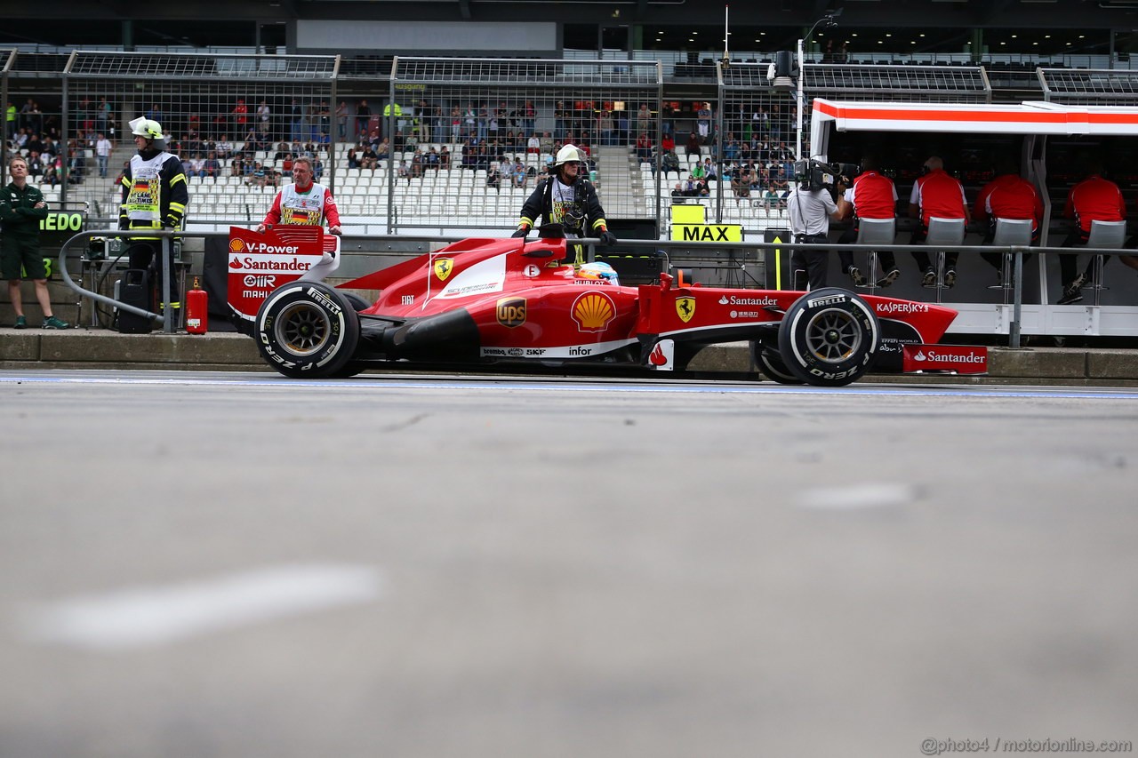 GP GERMANIA, 05.07.2013- Prove Libere 2, Fernando Alonso (ESP) Ferrari F138 