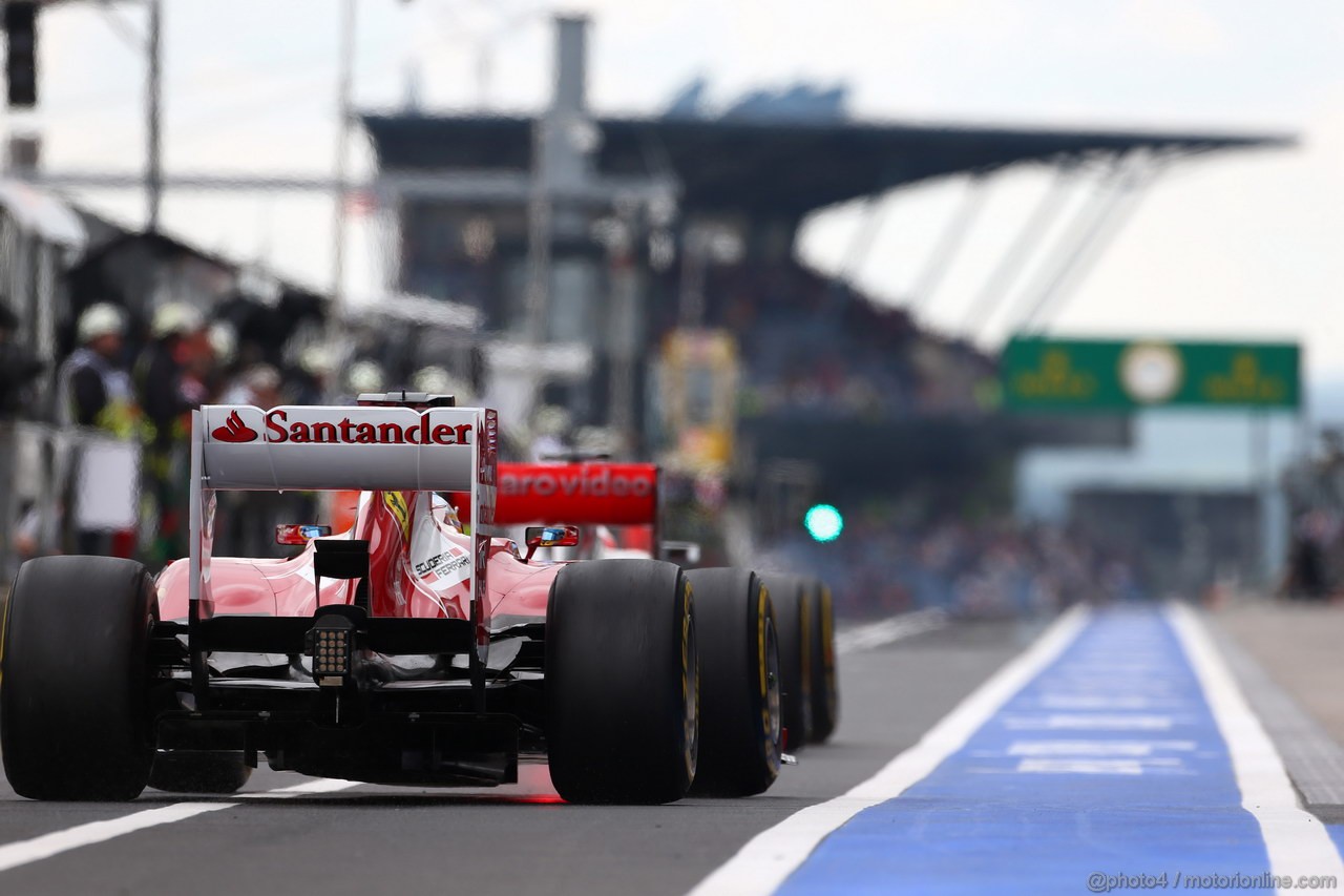 GP GERMANIA, 05.07.2013- Prove Libere 2, Fernando Alonso (ESP) Ferrari F138 