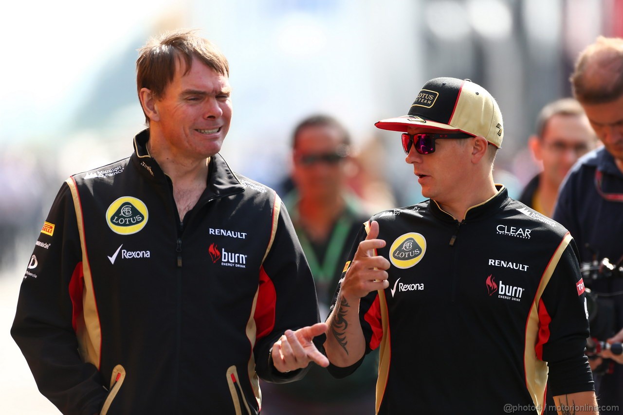 GP GERMANIA, 05.07.2013- Kimi Raikkonen (FIN) Lotus F1 Team E21 