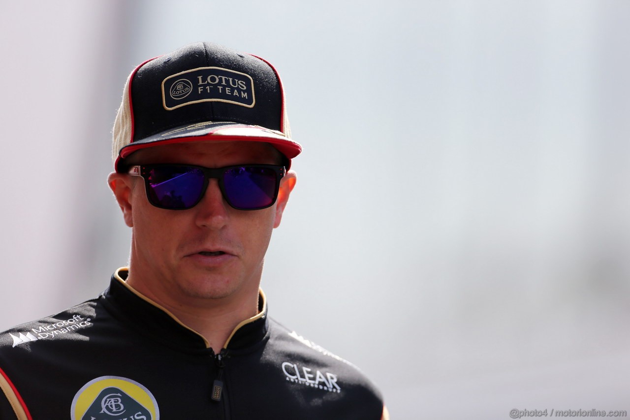 GP GERMANIA, 05.07.2013-Kimi Raikkonen (FIN) Lotus F1 Team E21 