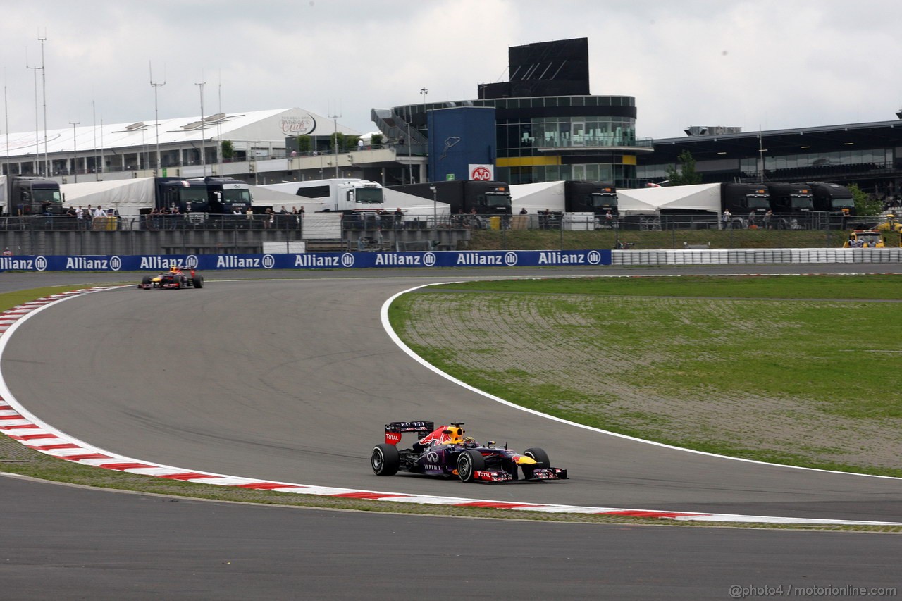 GP GERMANIA, 05.07.2013- Prove Libere 2, Sebastian Vettel (GER) Red Bull Racing RB9 