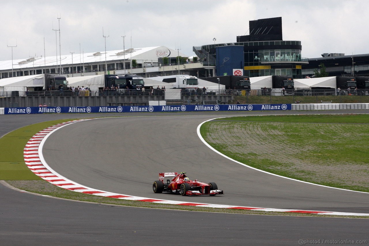 GP GERMANIA, 05.07.2013- Prove Libere 2, Felipe Massa (BRA) Ferrari F138 