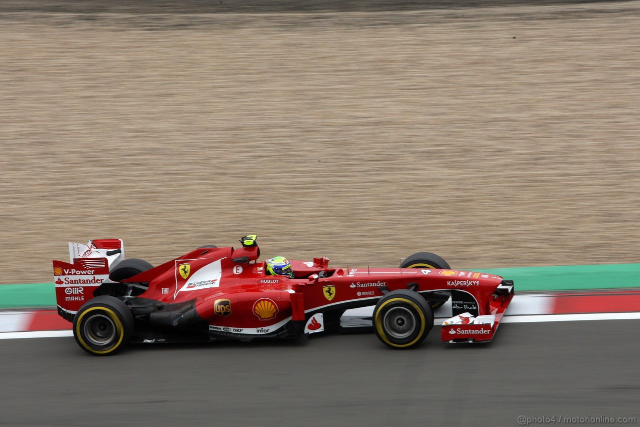 GP GERMANIA, 05.07.2013- Prove Libere 2, Felipe Massa (BRA) Ferrari F138 