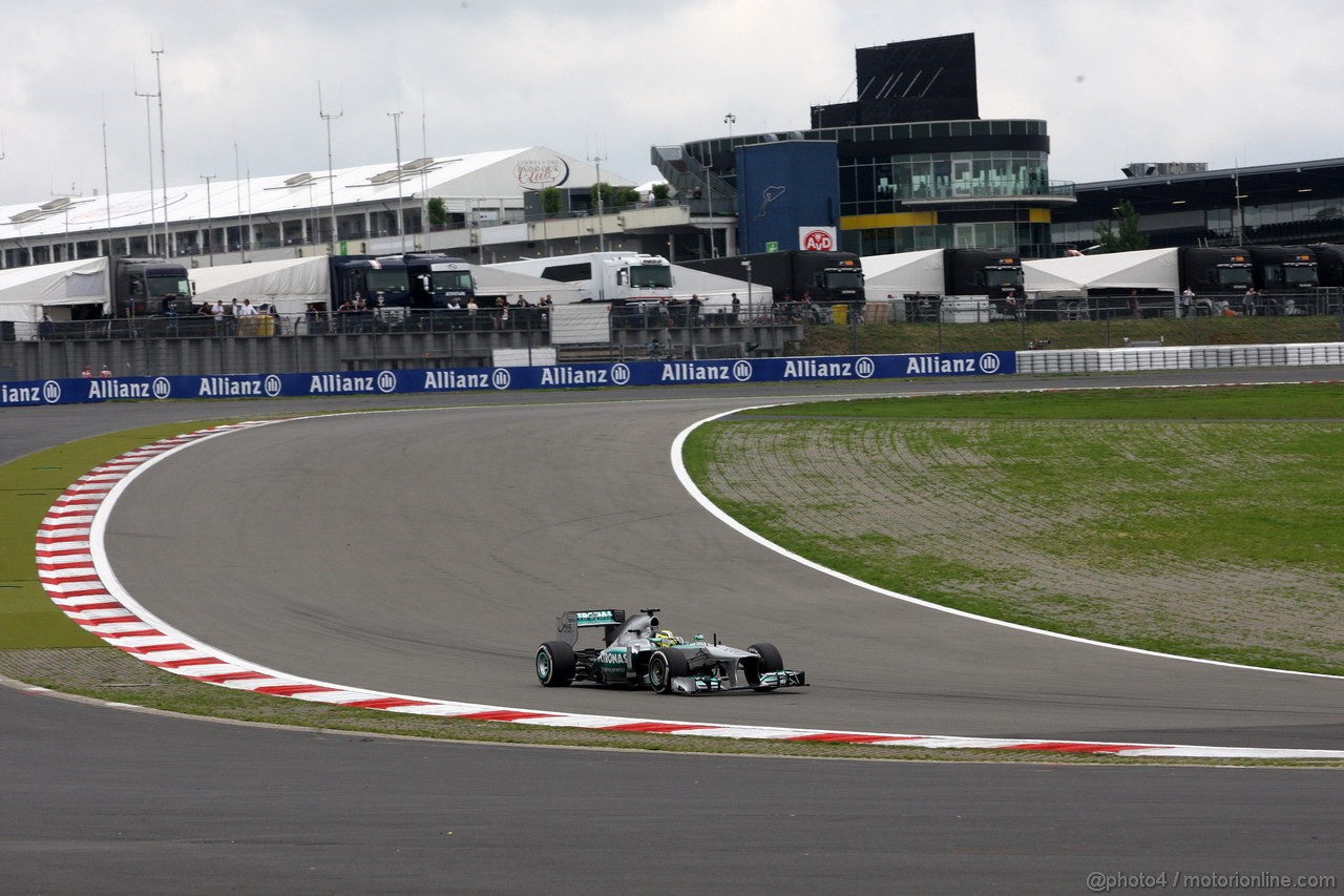 GP GERMANIA, 05.07.2013- Prove Libere 2, Nico Rosberg (GER) Mercedes AMG F1 W04 
