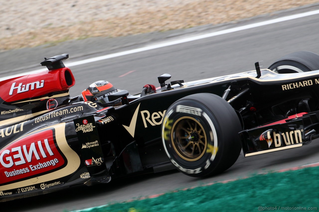 GP GERMANIA, 05.07.2013- Prove Libere 2, Kimi Raikkonen (FIN) Lotus F1 Team E21 