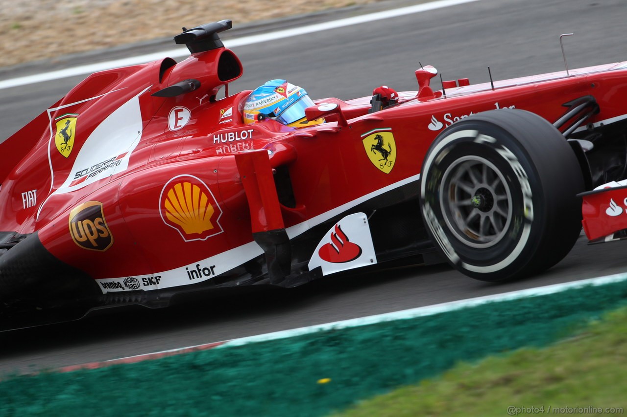 GP GERMANIA, 05.07.2013- Prove Libere 2, Fernando Alonso (ESP) Ferrari F138 