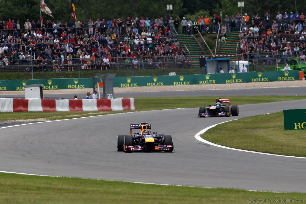 GP GERMANIA, 05.07.2013- Prove Libere 2, Sebastian Vettel (GER) Red Bull Racing RB9 