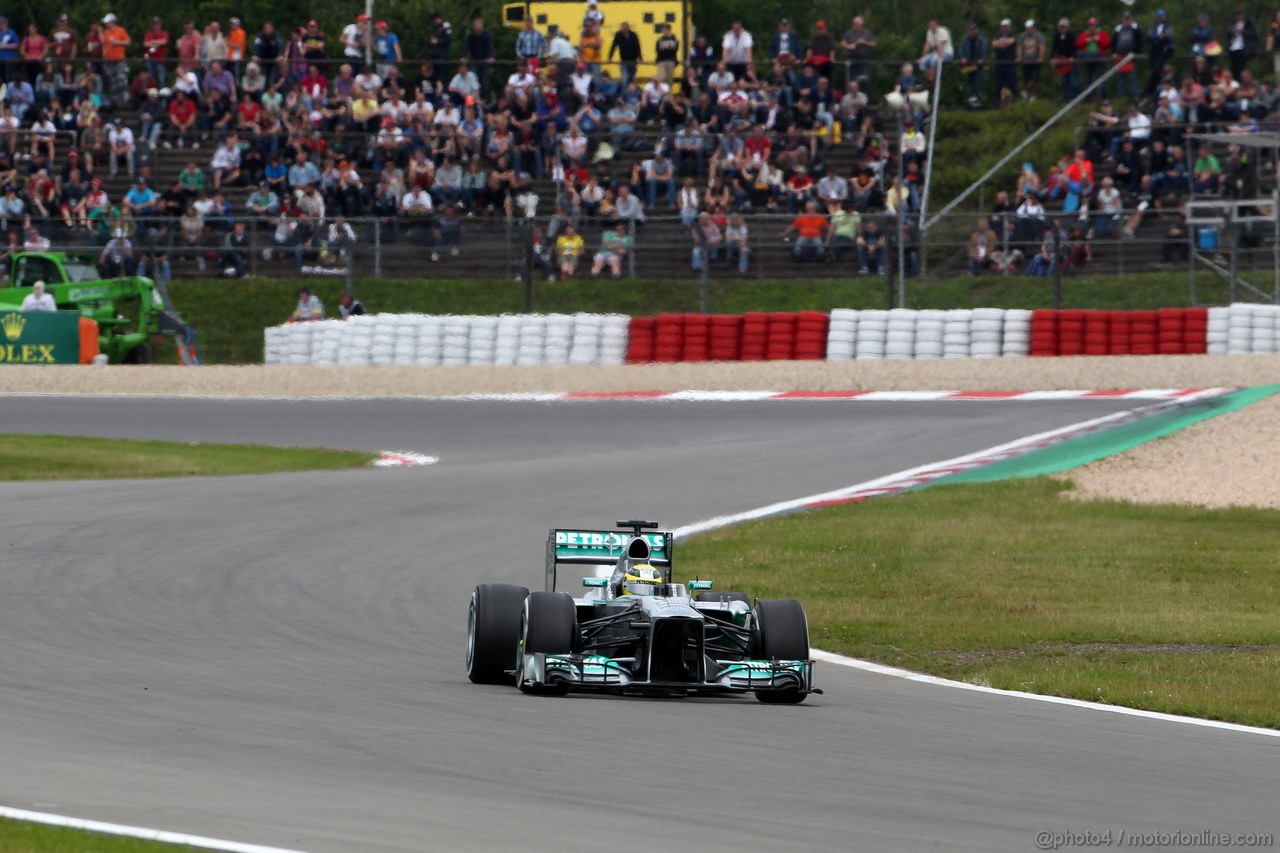 GP GERMANIA, 05.07.2013- Prove Libere 2, Nico Rosberg (GER) Mercedes AMG F1 W04 