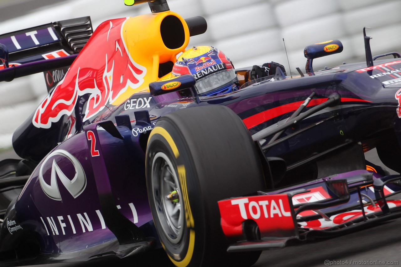 GP GERMANIA, 05.07.2013- Prove Libere 2, Mark Webber (AUS) Red Bull Racing RB9 