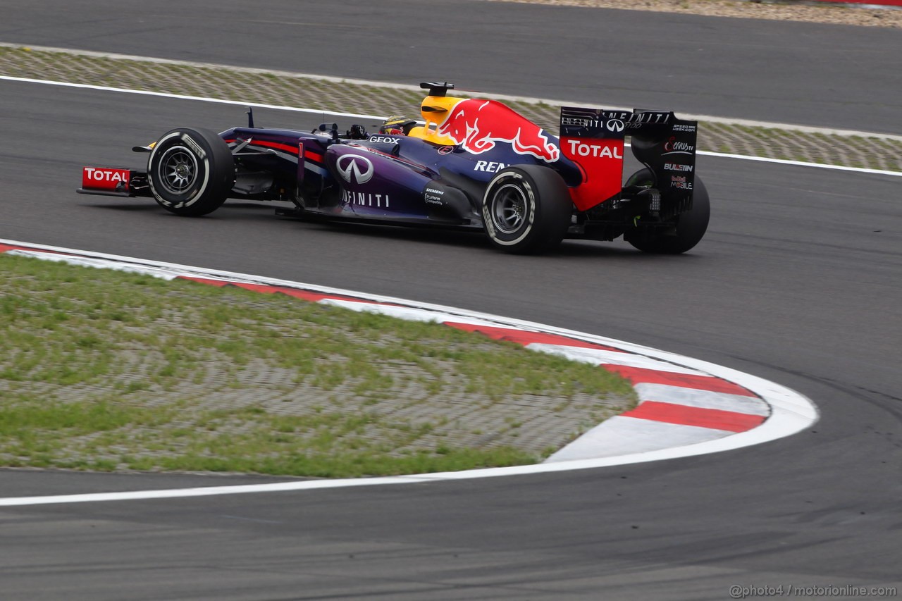 GP GERMANIA, 05.07.2013- Prove Libere 2, Sebastian Vettel (GER) Red Bull Racing RB9 