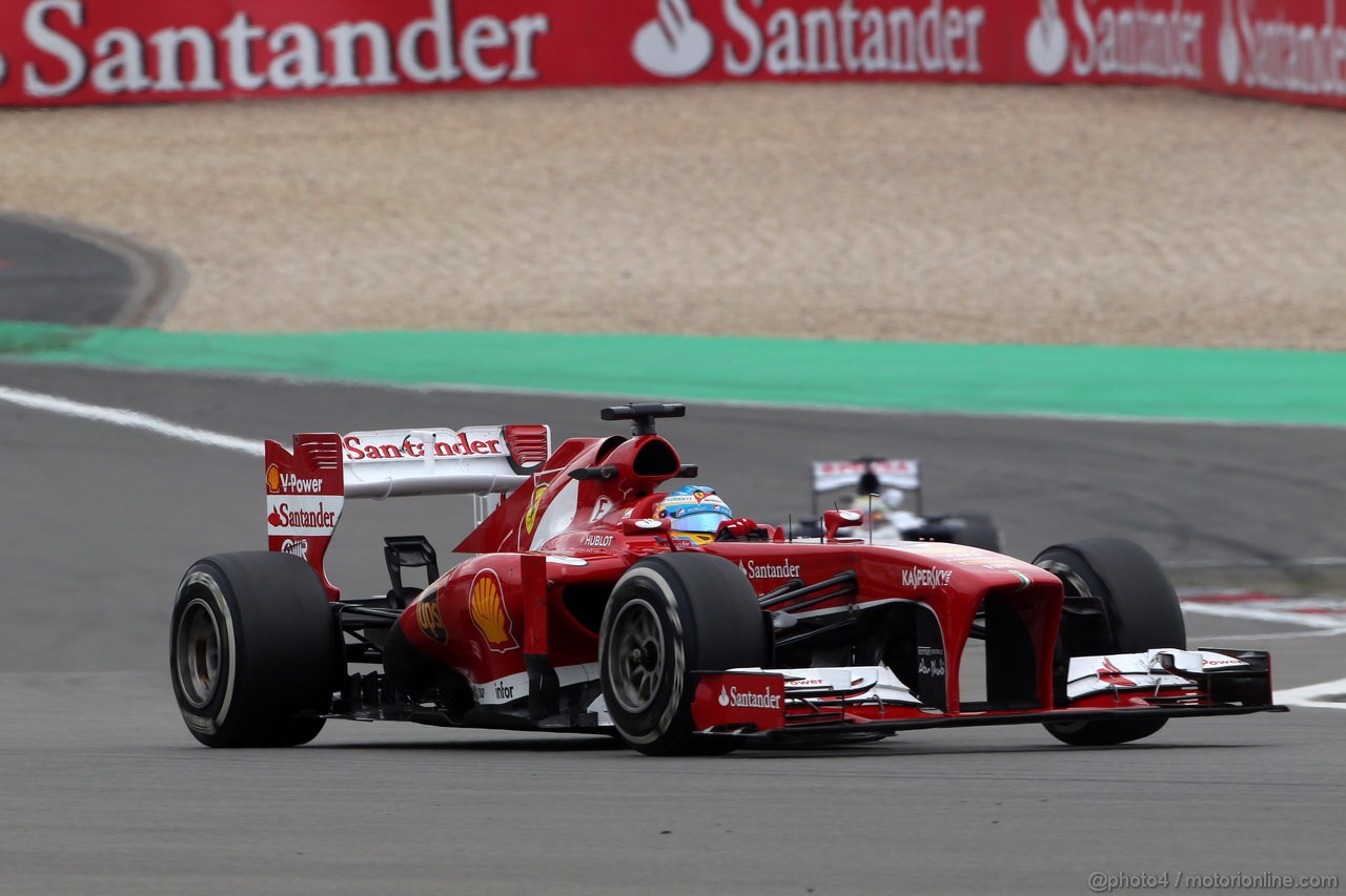 GP GERMANIA, 05.07.2013- Prove Libere 2, Fernando Alonso (ESP) Ferrari F138 